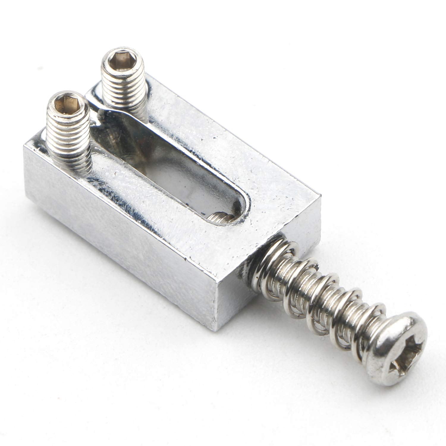 Swhmc Pack of 6 Tremolo Guitar Bridge Saddles for Fender Strat Stratocaster Tele Telecaster Electric Guitar Replacement Accessor